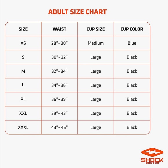 Shock Doctor Compression Shorts with Protective Bio-Flex Cup, Size M 32-34”/LCup - Picture 3 of 4